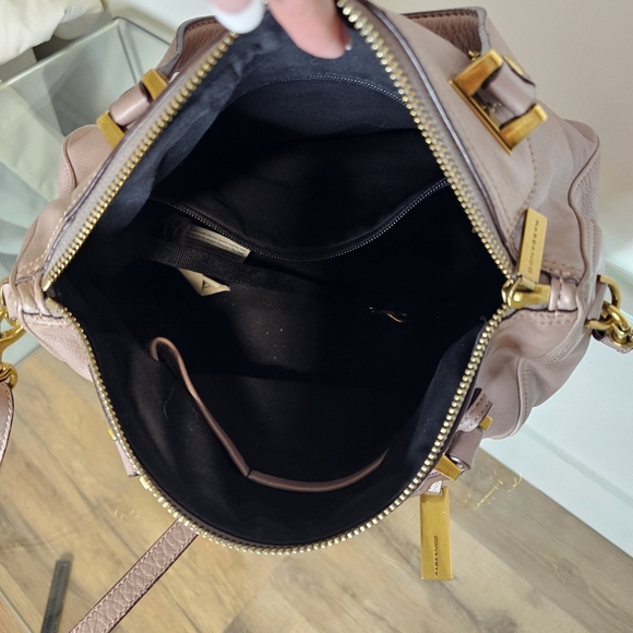 [Rabeanco-Alps] Pebble Genuine Leather Satchel/Crossbody/Shoulder Bag (Mauve) - Picture 7 of 9